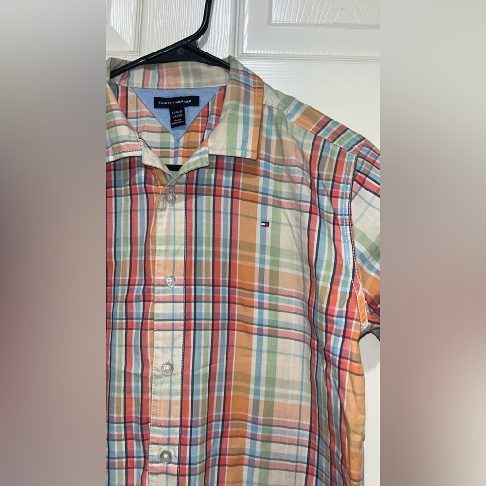 Tommy Hilfiger boy's Multicolor Plaid Shirt